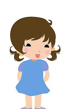 卡通时尚小朋友eps