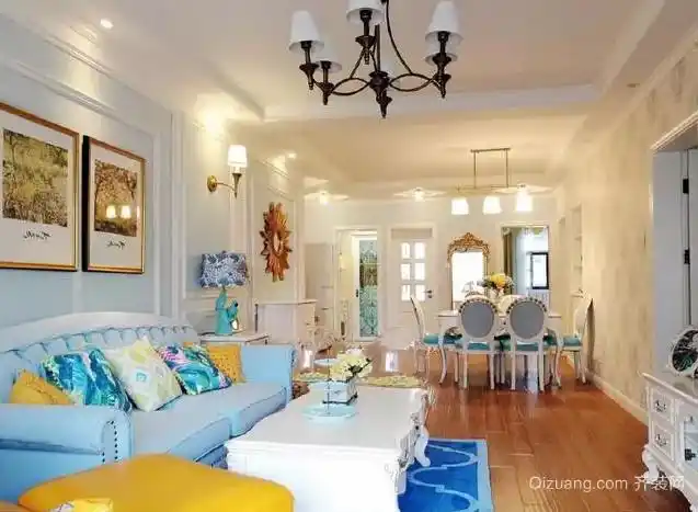 楚雄130平米花8万精装图法式风格半包装修效果图