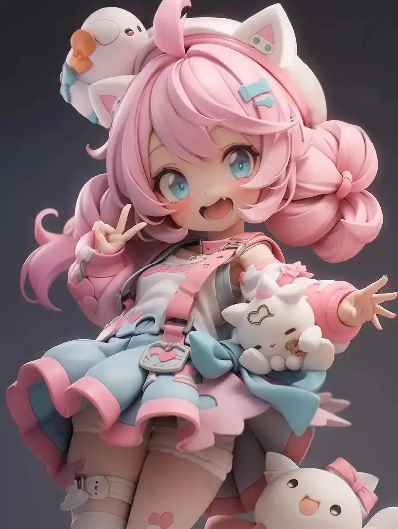 超喜欢图3,看起来好乖～#midjourney #二次元少女 #ai绘画 #萝莉