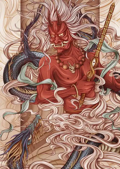 鬼刹修罗插画一张