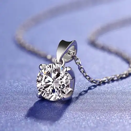 钻石yngel蜜安琪官方正品30分吊坠项链18k金真钻颈饰