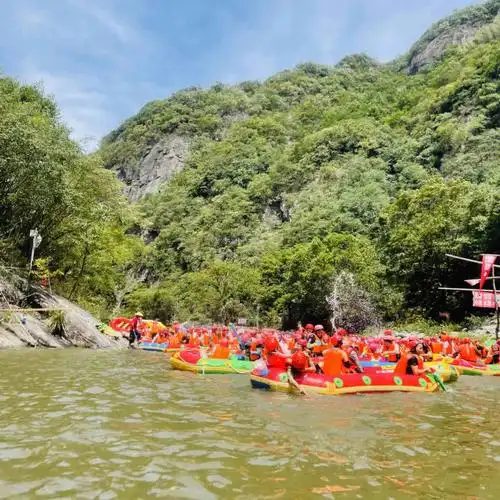 霍山大峡谷漂流  #六万情峡