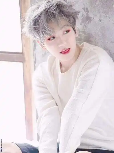 exo 美男子 爱你 帅哥 白发 白衣