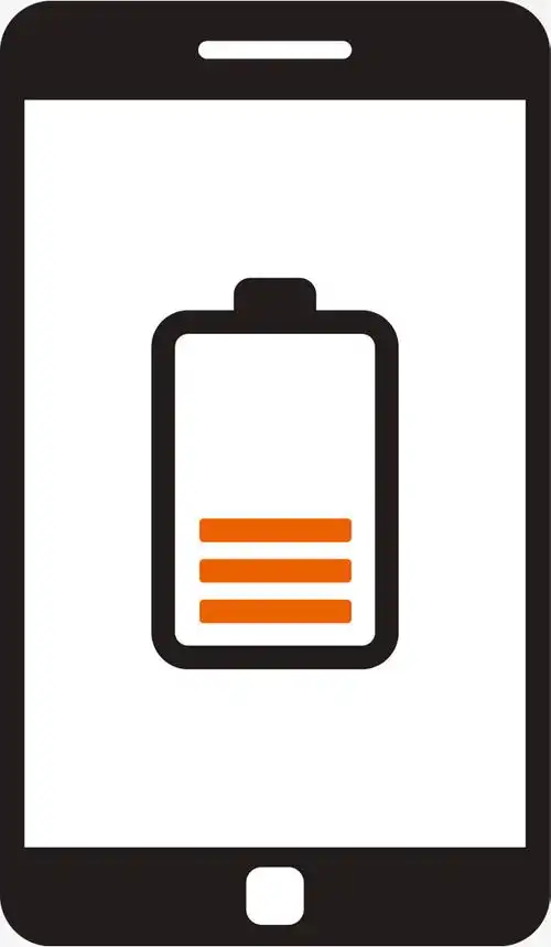 手机充电电池标志素材图