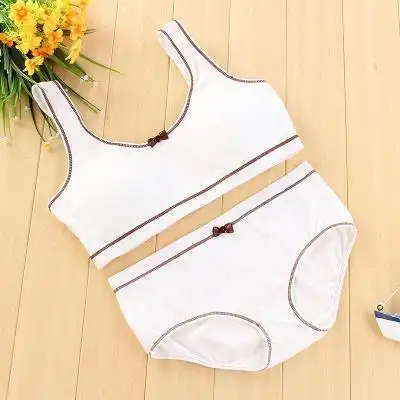 日本购小女孩大童穿的三角内裤内衣套装纯棉十三12-p14-15-16岁全