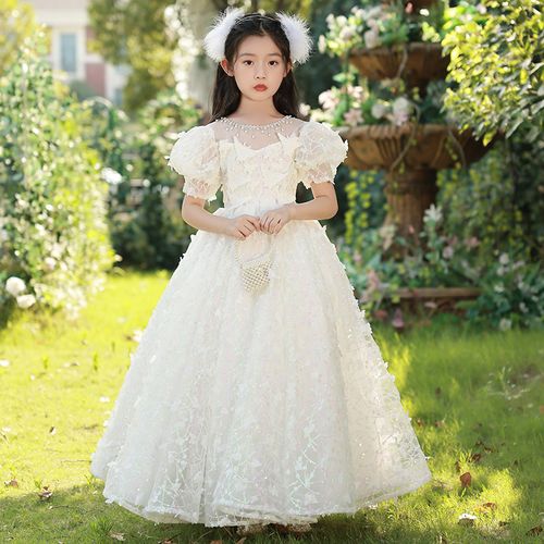 小学生日公主裙幼儿花童伴娘钢琴演出女孩子毕业主持唱歌红毯礼服