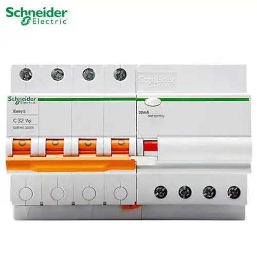施耐德电气自营e9系列断路器带漏电保护器家用空开单进单出双进双出