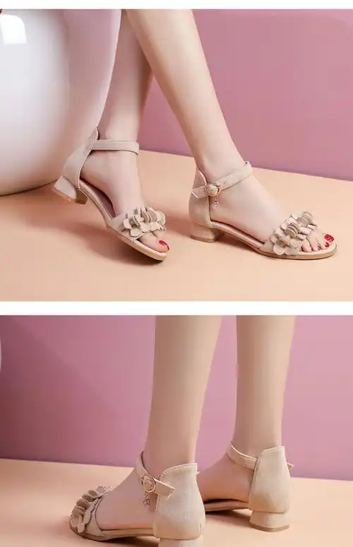 女童凉鞋2022新款夏季时尚软底公主鞋学生小女孩中大童儿童高跟鞋