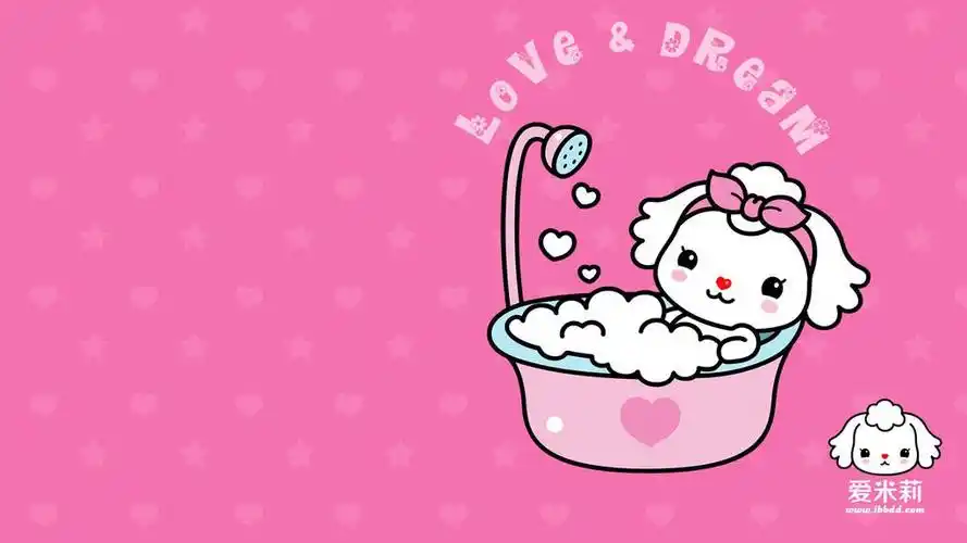 可爱的粉色卡通,高清壁纸图片,卡通矢量-回车桌面