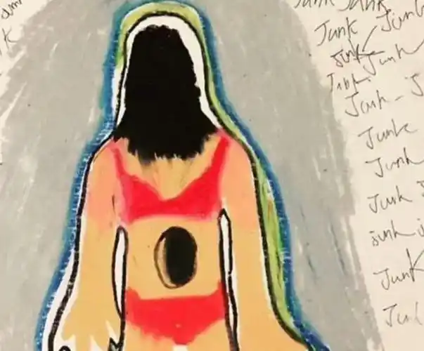 韩素希分享诡异图画, 画风非常诡异, 联想到雪莉让人细思极恐|崔雪莉