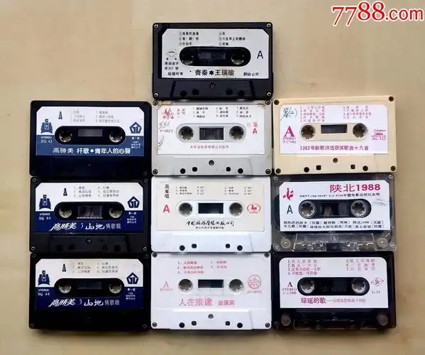 流行歌曲磁带裸带10盒合拍齐秦王瑞瑜高胜美杆歌青年人的心声等