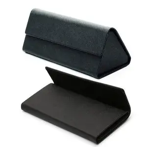 折叠眼镜盒男太阳镜盒学生墨镜盒女款眼睛盒实木眼镜盒子天然水晶