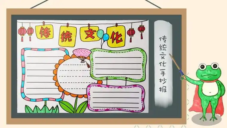 好看的传统文化手抄报图片故宫中国传统建筑