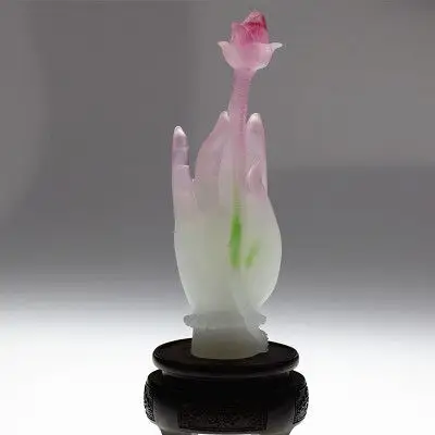 一瓣心珠 洁如莲花 观音手拈微笑