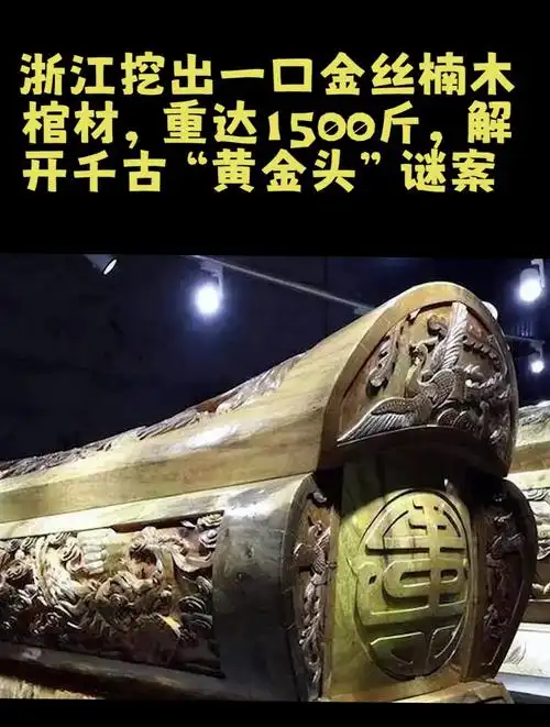浙江挖出一口金丝楠木棺材,重达1500斤,解开千古"黄金头"谜案-度小视
