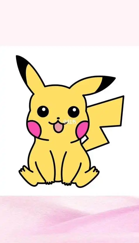 杯纸皮卡丘萌图简笔画