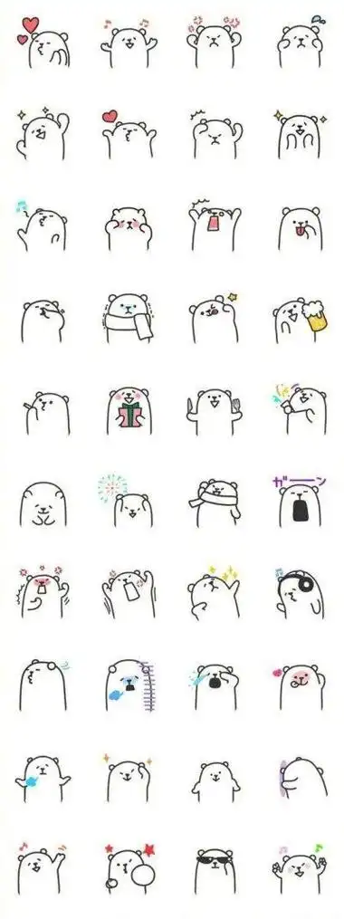 超实用的简笔画小素材手帐手抄报都可以用哦