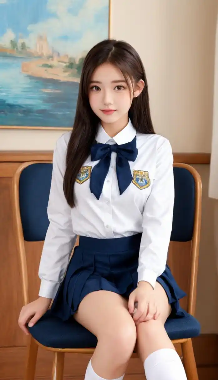 白色校服美女 #美女# #养眼美女# #清纯甜美女孩