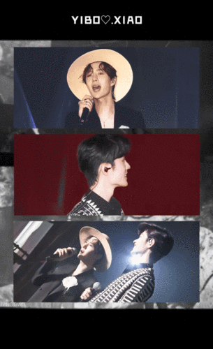 博君一肖肖战王一博南见一周年. 动图