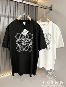loewe/罗意威 2024春季新款logo印花男女同款套头宽松圆领短袖t恤