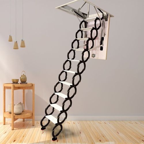 阁楼伸缩楼梯电动家用室内复式隐形隐藏伸拉折叠升降全自动收缩梯