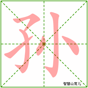 孙的笔顺拼音及解释