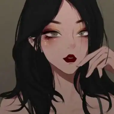 高冷手绘女生头像