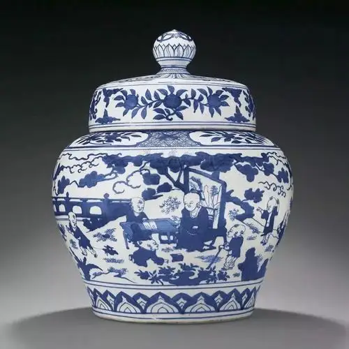 画风拙朴,色彩浓艳的明代嘉万瓷器