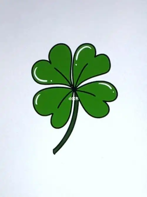 四叶草简笔画教程