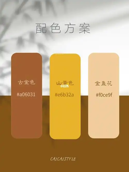 配色灵感高级感配色之大地色系