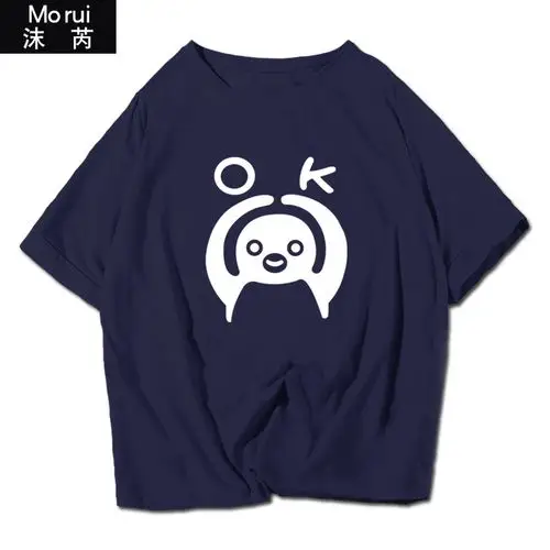 沙雕企鹅卡通可爱恶搞表情包傻屌jr日本短袖t恤衫男女半袖上衣服