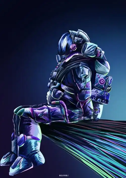 宇航服插画图片壁纸