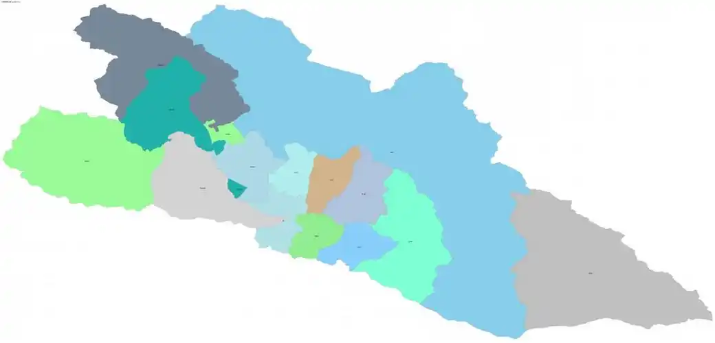 门源回族自治县边界地图