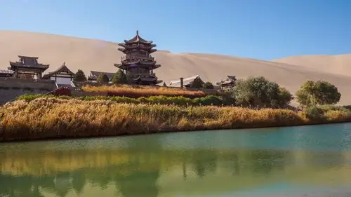 鸣沙山月牙泉风景图片518