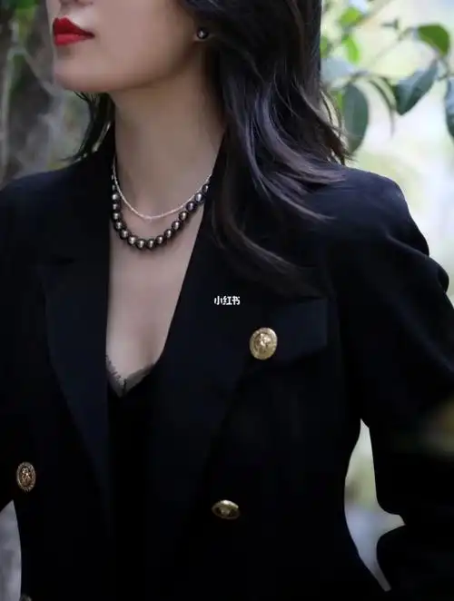 大溪地黑珍珠项链搭配