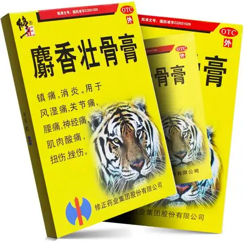 修正 麝香壮骨膏 7cm*10cm*2贴*5袋【价格 说明书 作用 效果 多少钱】