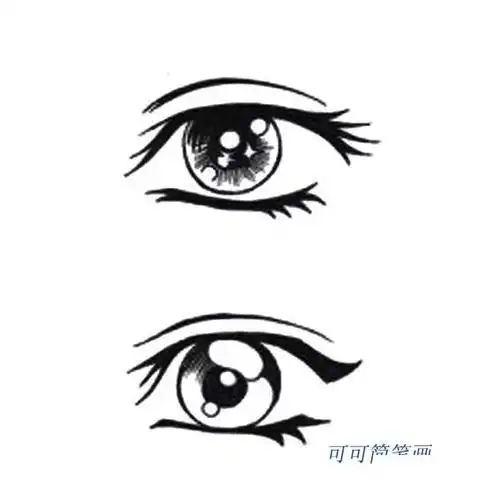 漫画的眼睛怎么画 - 儿童简笔画大全