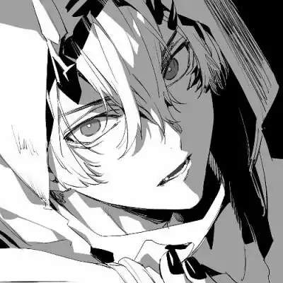 动漫男头黑白高级感82张_男生动漫头像_头像屋