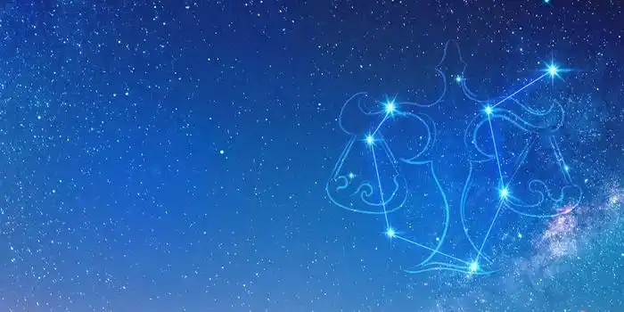 摄影合成唯美星空天秤座星座系列背景