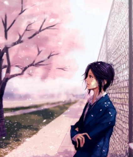 动漫人物侧身走路的图片或截图