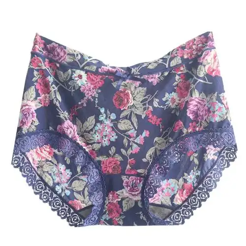 内裤正品彩田女士柔滑冰丝超薄透气透气性性感平角裤