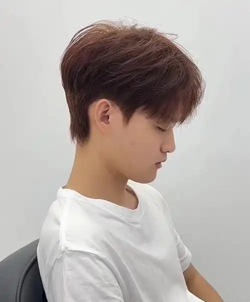 男士发型  韩式纹理烫三七薇分纹理烫发型图男三七分修颜洋气秒变