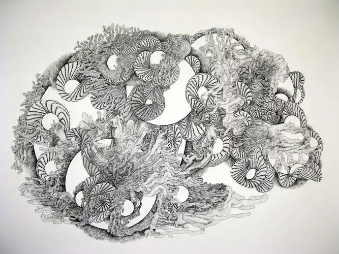 巴尔的摩艺术家bethbrown精致而又复杂的绘画作品