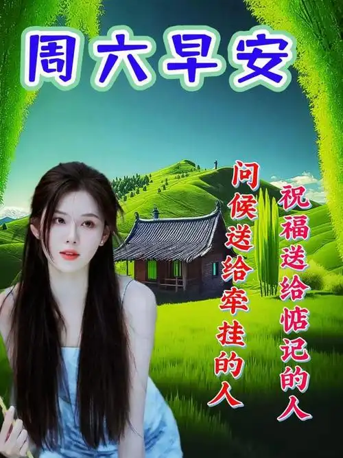 2023年7月15日星期六早上好问候祝福动态表情图片大全周六最新早安