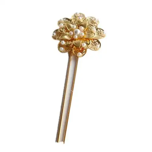 厂家直销朝鲜族服女头饰发簪朝鲜族传统婚礼民族头饰韩服表演簪子