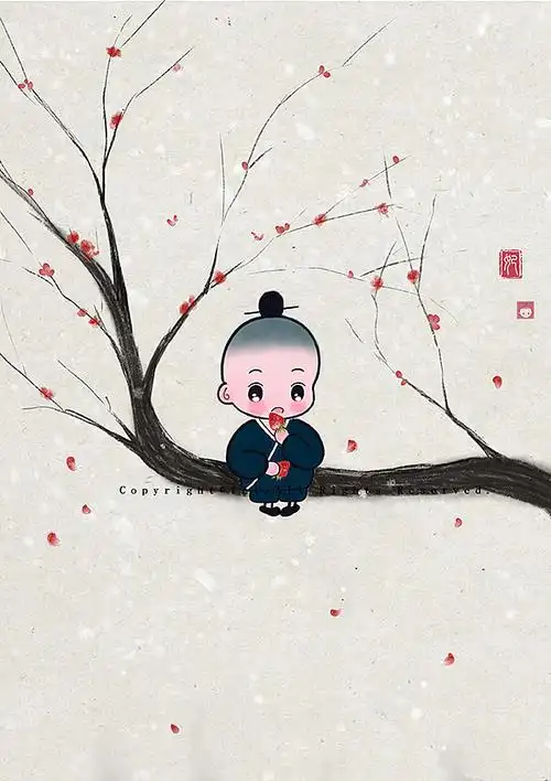 原创插画·了尘小道士