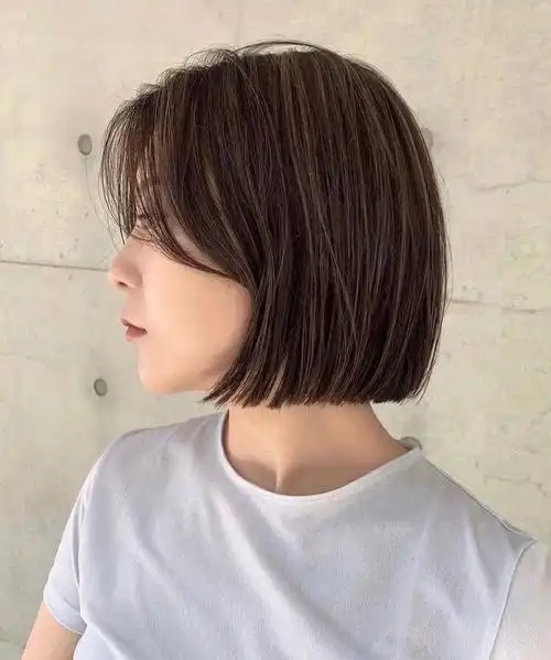 显小脸小头型初恋风齐刘海波波头