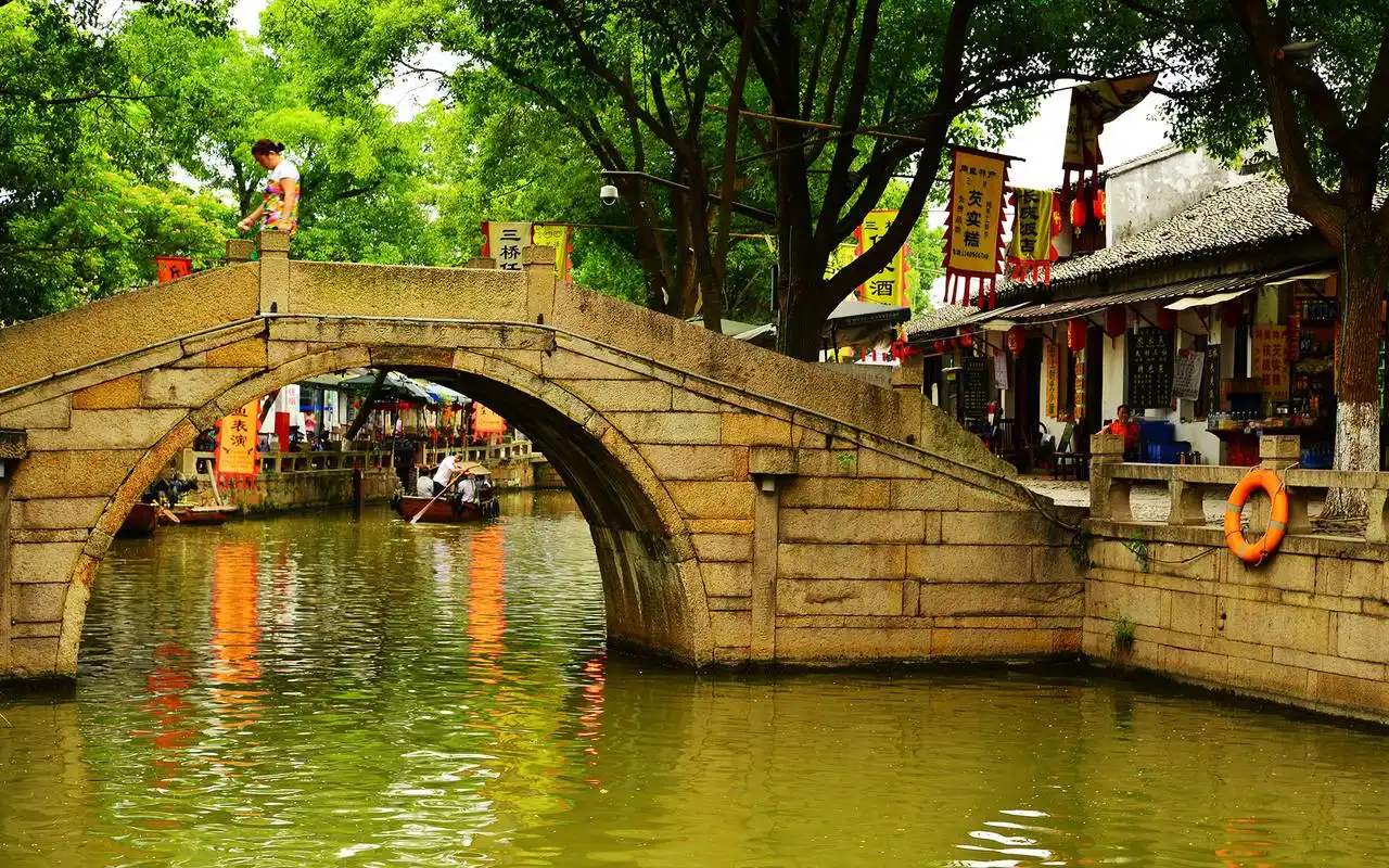 苏州同里古镇优美水乡古镇图片电脑高清桌面壁纸