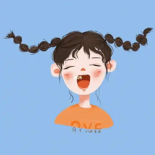 procreate新手临摹大笑女孩头像第二组⑥