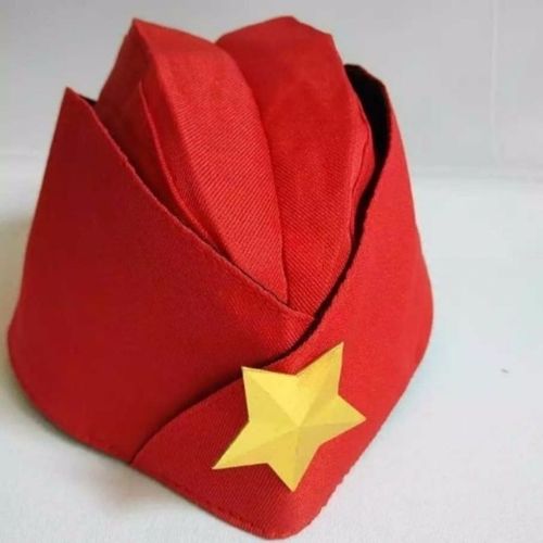 水兵帽船型帽广场舞军迷帽子女新款水兵舞帽子苏联迷彩演出舞蹈帽